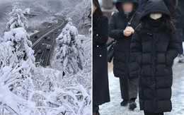Hàn Quốc chìm trong giá lạnh -21 độ C, sông Hàn đóng băng tạo nên cảnh tượng hiếm có