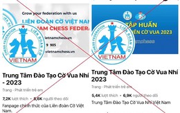 Cẩn thận để không "sập bẫy" lừa của facebook giả mạo “Trung tâm Đào tạo Cờ vua nhí”