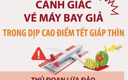 Cảnh giác vé máy bay giả trong dịp cao điểm Tết Giáp Thìn