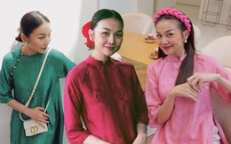Ngắm BST áo dài trơn màu của Thanh Hằng: Toàn mẫu hack dáng nịnh da, dành cho chị em tuổi 30+