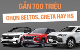 Chọn MG HS base hay Creta, Seltos ‘cận full’ tầm giá 700 triệu, bảng so sánh này cho thấy sự khác biệt rõ rệt giữa 3 xe