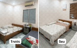 Phòng ngủ 15 năm của bố mẹ được con gái "biến hình": Từ cũ kỹ, xuống cấp trở nên lung linh như khách sạn