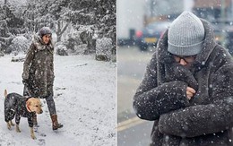 Chùm ảnh: Thời tiết lạnh giá làm tê liệt quốc gia châu Âu, tuyết trắng bao phủ tạo nên khung cảnh hiếm thấy
