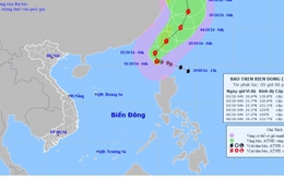 Bão số 5 vào Biển Đông, tâm bão mạnh cấp 16 giật trên cấp 17