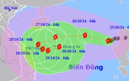 Bão Trami sắp đạt cấp cực đại, liên tục đổi hướng