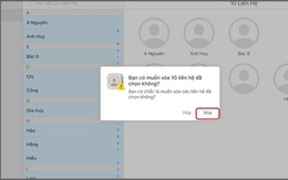 Mẹo xóa cùng lúc nhiều danh bạ trên iPhone