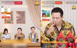 Trấn Thành lên livestream mukbang: mút tay, uống sữa ngay trên sóng, lượt xem tăng chóng mặt, phiên live giật lag liên tục