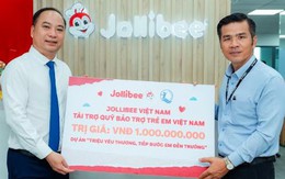 Jollibee Việt Nam tài trợ 1 tỷ đồng hỗ trợ học sinh khó khăn