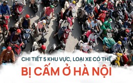 Chi tiết 5 khu vực, loại xe có thể bị cấm ở Hà Nội