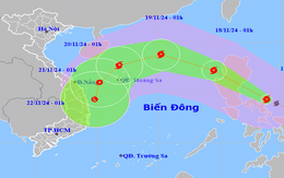 Đêm nay, siêu bão Manyi vào Biển Đông