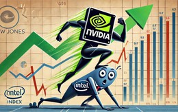 Nvidia sắp thế chân Intel trong Dow Jones