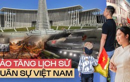 Bảo tàng quân sự "khủng" nhất Việt Nam ngày đầu mở cửa: Nhiều gia đình đưa con đến tham quan để hiểu hơn về lịch sử hào hùng của dân tộc