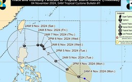 Áp thấp gần Philippines mạnh lên thành bão, có thể thành cuồng phong