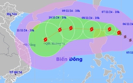 Bão Yinxing rất mạnh, giật cấp 16 đang di chuyển vào Biển Đông