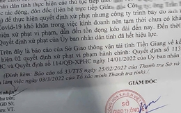 Báo cáo UBND tỉnh Tiền Giang việc Chánh TTGT “tha bổng” xe vi phạm