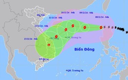 Bão Yinxing giật cấp 17 đi vào Biển Đông, liên tục đổi hướng di chuyển