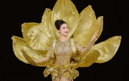 Nữ CEO Hà Thành vừa đăng quang Mrs Earth International 2024: Ấn tượng với trang phục sen vàng nặng 10kg