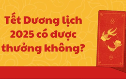 Tết Dương lịch 2025 người lao động có được thưởng?