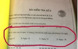 Bài toán tính ngày tháng của học sinh tiểu học khiến người lớn cũng phải lao đao