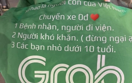 Dòng chữ tự in phía sau lưng tài xế Grab khiến nữ hành khách cay mắt, biết danh tính càng bất ngờ