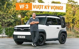 Mua VinFast VF 3 cho vợ nhưng thích quá lấy dùng ké, kỹ sư ô tô chia sẻ: ‘Thay đổi hẳn thói quen, nuôi rẻ như xe máy’