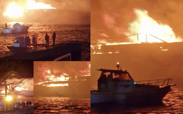 Du thuyền hạng sang bốc cháy tại cảng miền Trung Italy
