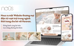 Website thời trang cho bé vừa được Nous ra mắt với Haravan