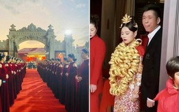 Sự thật sốc về đám cưới con trai chủ tịch tập đoàn trang sức với bức ảnh cô dâu đeo 100 vòng vàng trĩu cổ