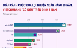 [Video] Toàn cảnh cuộc đua lợi nhuận ngân hàng 10 năm: Vietcombank "cô đơn" trên đỉnh suốt 8 năm