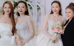 Lễ cưới diễn viên Kim Oanh: Nhã Phương - Lê Giang và dàn sao đổ bộ, cô dâu diện váy cưới 600 triệu