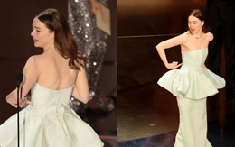 Emma Stone bị bục váy khi lên sân khấu ở Oscar, chính chủ thừa nhận nguyên nhân không ngờ