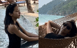 "Nữ thần Kpop" UEE bất ngờ xả ảnh ở Phú Quốc, diện bikini thả dáng nuột nà nhận chục ngàn like