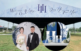 Hé lộ hình ảnh đầu tiên rạp cưới của Quang Hải - Chu Thanh Huyền ở Đông Anh, mời 1.600 khách, trang trí toàn bộ bằng hoa tươi