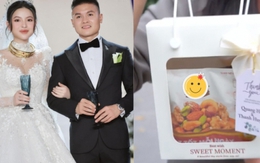 Hé lộ món quà Quang Hải và Chu Thanh Huyền tặng khách dự cưới ở khách sạn 5 sao thay lời cảm ơn