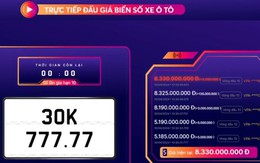 Biển số ngũ quý 7 ở Hà Nội được 'chốt' giá 8,3 tỷ đồng