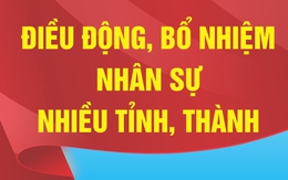 Nhân sự trong tuần: Điều động, bổ nhiệm cán bộ nhiều địa phương, bộ, ngành