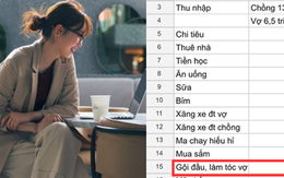 Bảng chi tiêu của cô vợ khiến MXH "dậy sóng": Tháng nào cũng chi 2 triệu làm tóc, dù hết tiền cũng không cắt giảm