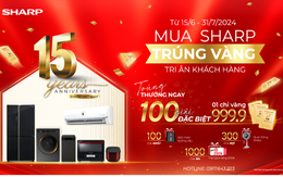 Mừng sinh nhật 15 năm, Sharp tặng vàng tri ân khách hàng