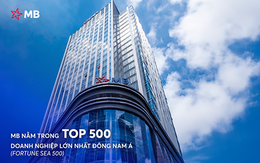 MB lọt top 100 doanh nghiệp lớn nhất Đông Nam Á