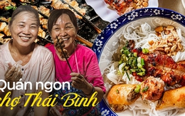 Ẩm thực trong chợ: Quán bún thịt nướng kẹp que tre biến tấu 3 miền tuổi đời gần 70 năm, từ dân văn phòng đến khách nước ngoài đều mê đắm