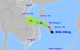 Áp thấp nhiệt đới hướng vào khu vực Đà Nẵng - Quảng Ngãi