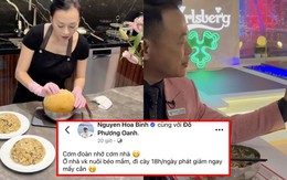 Phương Oanh hào hứng khoe làm 1 món "nhà giàu" trong khi Shark Bình than thở nhớ cơm vợ nấu