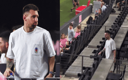 Xót xa: Messi đi không vững sau Copa America 2024, vẫn nén đau cùng vợ con đến sân cổ vũ cho đội nhà