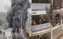 Hiện trường vụ cháy TTTM khiến 16 người tử vong ở Trung Quốc: Hàng chục người mắc kẹt, nhiều người trèo lên sân thượng và cửa sổ cầu cứu
