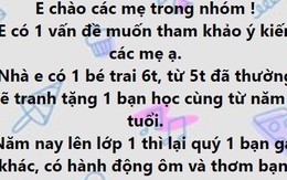 Con trai 5 tuổi ôm bạn cùng lớp, mẹ bối rối không biết nên ngăn cản hay mặc kệ con