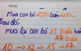 Bài toán “mua bán bò” khiến Netizen bùng nổ: Tưởng phép tính đơn giản nhưng nhiều người giải sai!