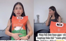 Hằng Du Mục mang gạo Việt lên livestream nhưng bị "đánh vi phạm", phản ứng của nữ TikToker mới gây bất ngờ