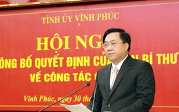 Ban Bí thư Trung ương Đảng điều động, chỉ định nhân sự ở Vĩnh Phúc