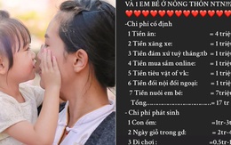 Mẹ ở quê chi tiêu cho gia đình có 1 con nhỏ hết 25 triệu/tháng, dân tình nhìn vào cứ thắc mắc "Sao nhiều vậy?"