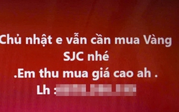 "Sóng ngầm" mua bán vàng miếng